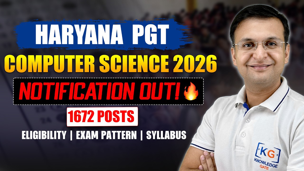 HPSC PGT Computer Science 2026 Notification Out! 🔥 1672 Posts | No B.Ed? | Full Roadmap 🚀