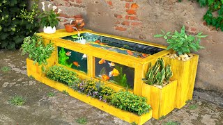 Recycle scrap wood into amazing aquarium