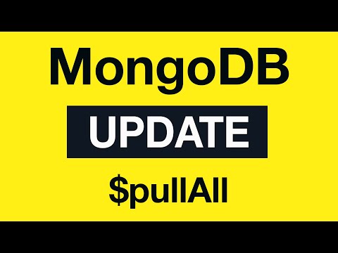 MongoDB Update Queries 19 pullAll