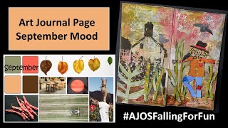 AJOS Mood Board Inspired Art Journaling