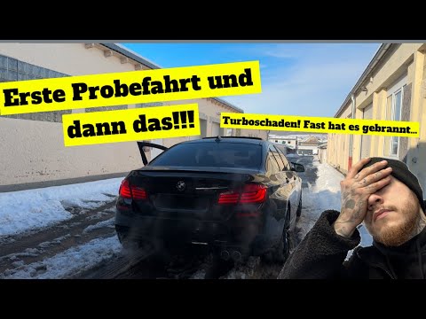 First test drive with the BMW F10 M5 project ends in disaster! Turbo failure after 5 km! 550i