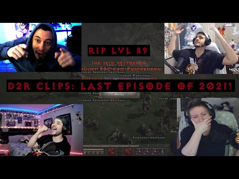 D2R CLIPS #38 - HC DEATHS,  HE JUST STARTED ANOTHER HOLY GRAIL, PERFECT ROLLS, CRAZY LUCK & MORE!