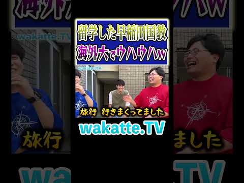放射線技術学科 【留学＝旅行？】ずっと遊んでる早稲田の国際教養w #Shorts #早慶 #海外 #単位