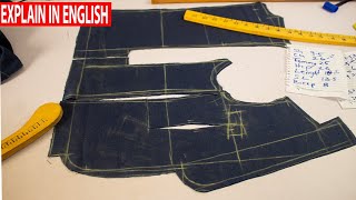 How to cut a SUIT JACKET step by step in ENGLISH