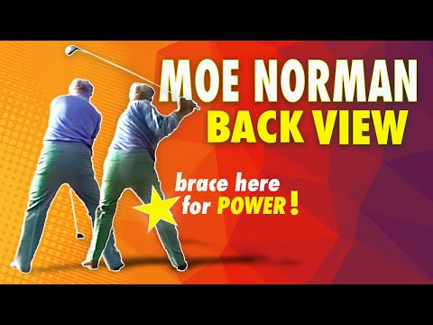 Moe Norman Braced his Lower Body for Swing Power