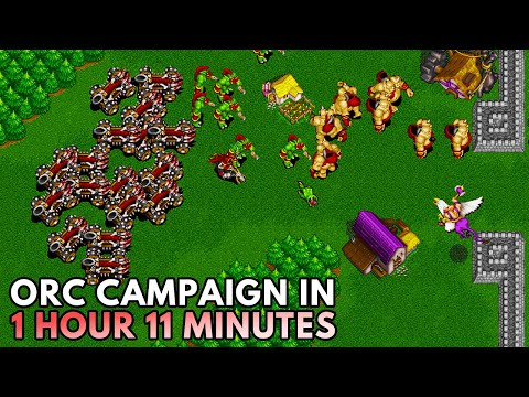 Warcraft 2 Orc Campaign Speedrun [4K]