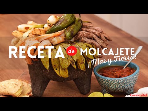 ¡De rechupete! Receta de molcajete mar y tierra con guacamole | Recetas para Verano | Cocina Vital