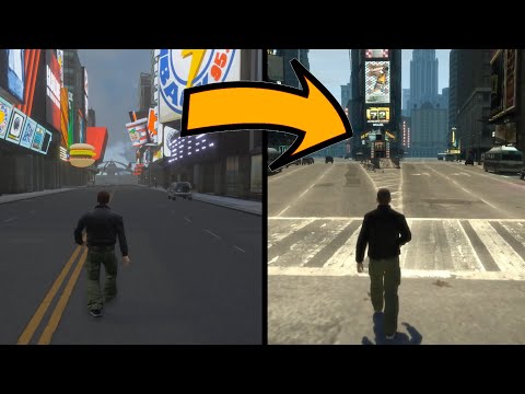 GTA 3 The Definitive Edition vs GTA 4 Liberty City MAP COMPARISON