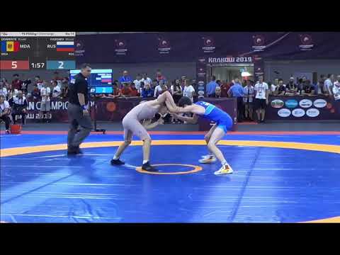 U15 European Championships 2019 1/16 Fadzaev Marat (RUS) - Pavel Domente (MDA)