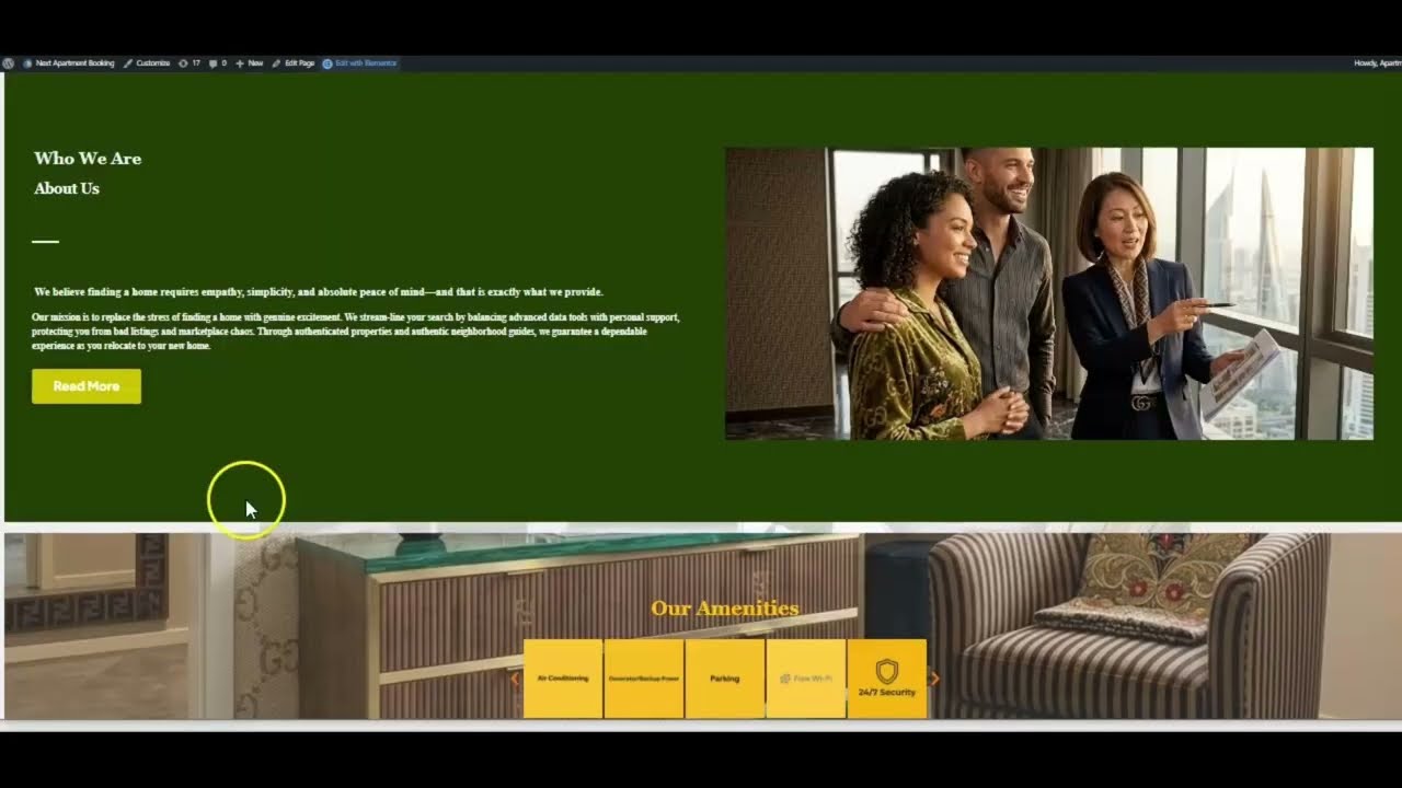Next Apartment Booking Website preview