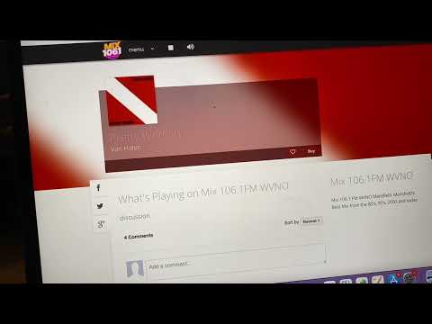 Hearing one of our songs on the radio