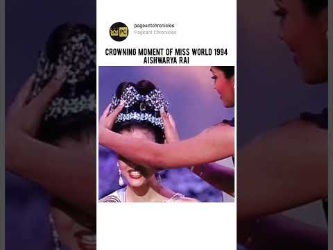 Aishwarya Rai Crowned as Miss World 1994 #missindia #aishwaryaraibachchan #missworld