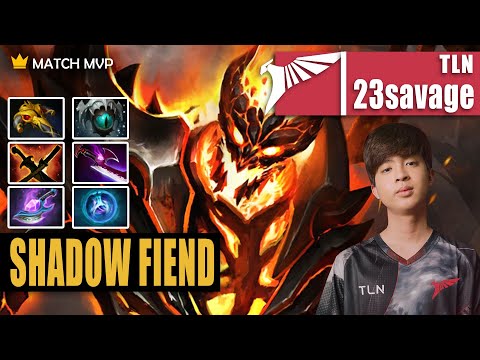 Shadow Fiend Safelane | TLN.23savage | 7.32C NEW META - RIGHT CLICK SF | 7.32c Gameplay Highlight