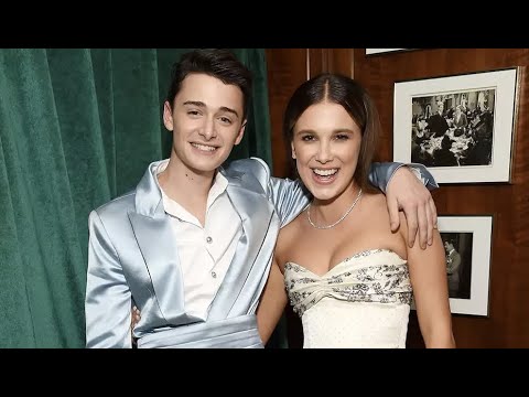 Millie Bobby Brown and Noah Schnapp in Jimmy Fallon Show