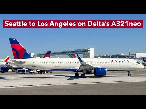 Delta Air Lines Airbus A321neo Comfort Plus Trip Report | Seattle to Los Angeles
