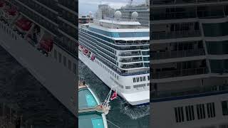 Four Cruise Ships in this small port Another busy day at port!.. #cruiseship #yt #ytshorts #travel