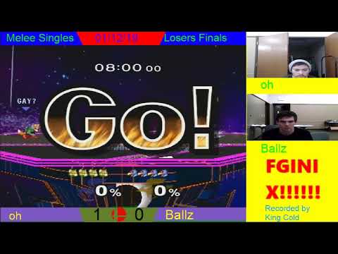 FGINI X - Melee Singles - Losers Finals - oh vs Midwestballz