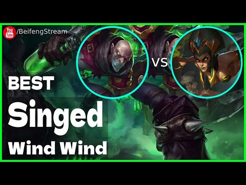 🛑 Wind Wind Singed vs Cassiopeia Master (2000 LP Singed OTP) - Wind Wind (小风风c) Singed Guide