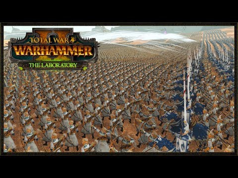EPIC 40,000 High Elf Vs Dark Elf Last Stand - Total War Warhammer 2 (Skaven Labs)