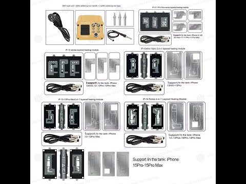 Bộ đế nhiệt tách main iPhone X đến 16 Pro Max hãng WL WLHT007