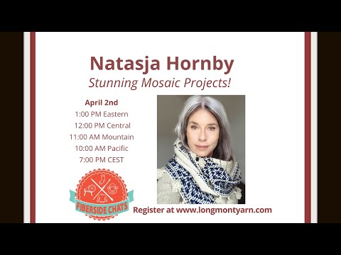 Fiberside Chats with Natasja Hornby of Moonstruck Knits! Stunning Mosaic Knitting