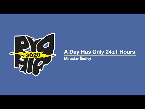 "A Day Has Only 24±1 Hours" - Miroslav Šedivý
