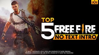 Top 5 Free Fire Intro No Text  Free Download