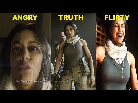Valeria Brutal Interrogation Angry/Truth/Flirty  (All Choices) - CALL OF DUTY: MODERN WARFARE 2