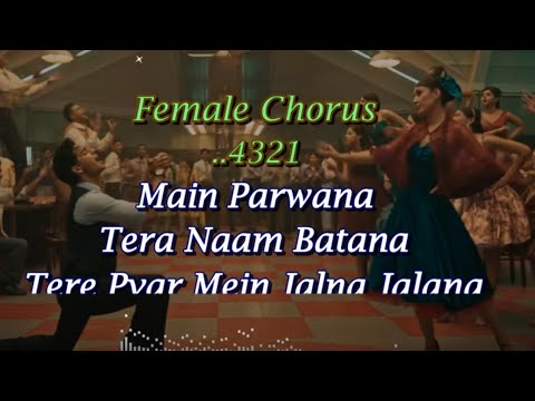 Main Parwaana Karaoke With Scrolling Lyrics, Includes Chorus, Pippa | Arijit Singh | A. R. Rahman
