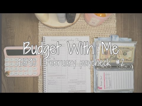 Budget With Me! | $1590 | February Paycheck #1 