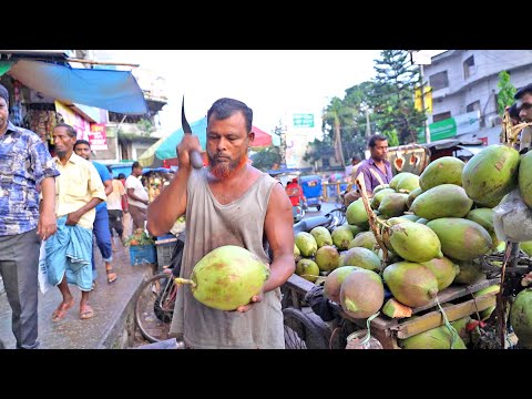Amazing Skills! Coconut Cutting Master