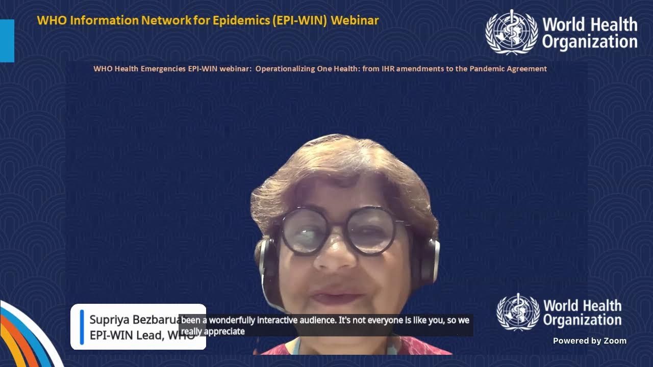 WHO EPI-WIN One Health