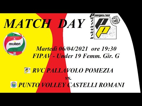 FIPAV U19FEM 060421 - Rvc Pallavolo Pomezia  vs.  Punto Volley Castelli Romani