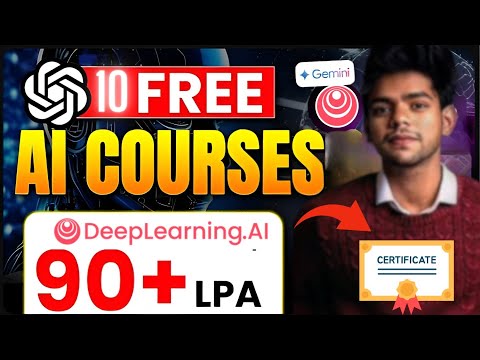 🔥 10 FREE AI Courses 2025 – Certificates & Rewards!