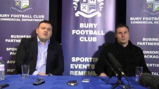 preview picture of video 'Bury FC: Carrington Press Conference'