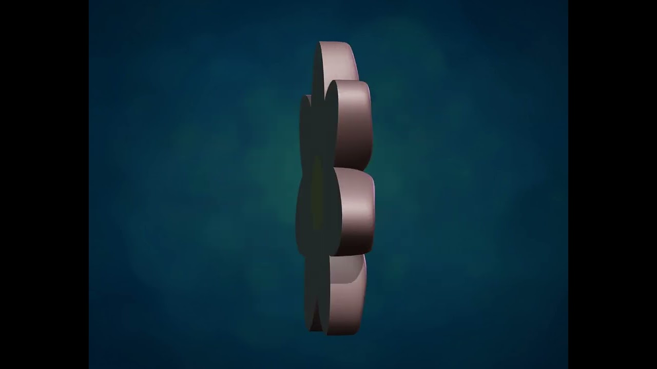 简单的花 3D 打印模型