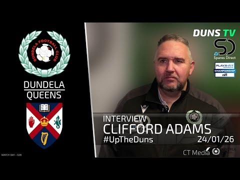 Clifford Adams Post Match Interview - Dundela Vs Queens - 25th January 2026