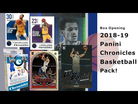 2018-19 Panini Chronicles NBA Basketball Box Opening