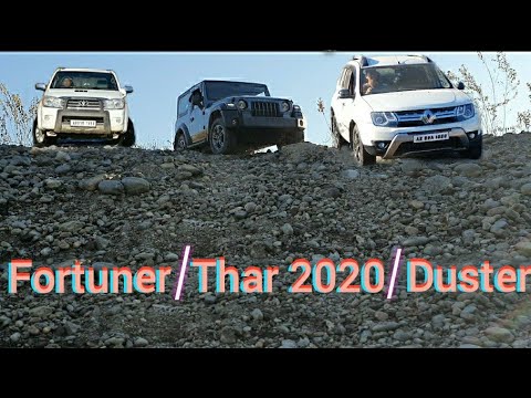 New Thar 2020 vs Fortuner AWD vs Duster 4WD||SUV Battle 2021