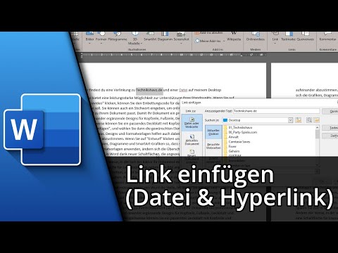 Link in Word einfügen (Datei / Hyperlink) ✅ Tutorial