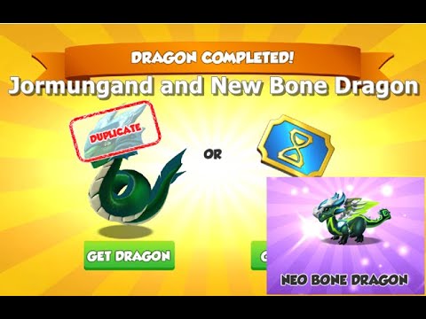 Jormungand and New Bone Dragon-Dragon Mania Legends | Chrono Nordic Divine Solo Complete | DML
