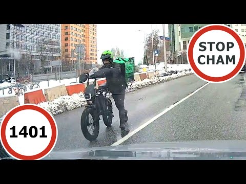 Stop Cham #1401 - Niebezpieczne i chamskie sytuacje na drogach