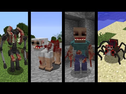 MEET THE 39 NEW MOST SCARY AND HORRIPILATING MOBS IN MINECRAFT!