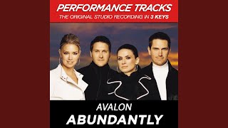 Abundantly (Performance Track In Key Of G/A Without Background Vocals)