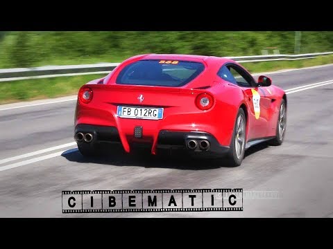 Ferrari tribute - Mille Miglia 2018  - pure sound, overtakes  & flat out