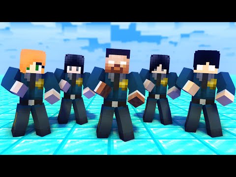 MONSTER SCHOOL : POLICE HEROBRINE FAMILY DANCE JOANA MEME - MINECRAFT ANIMATION