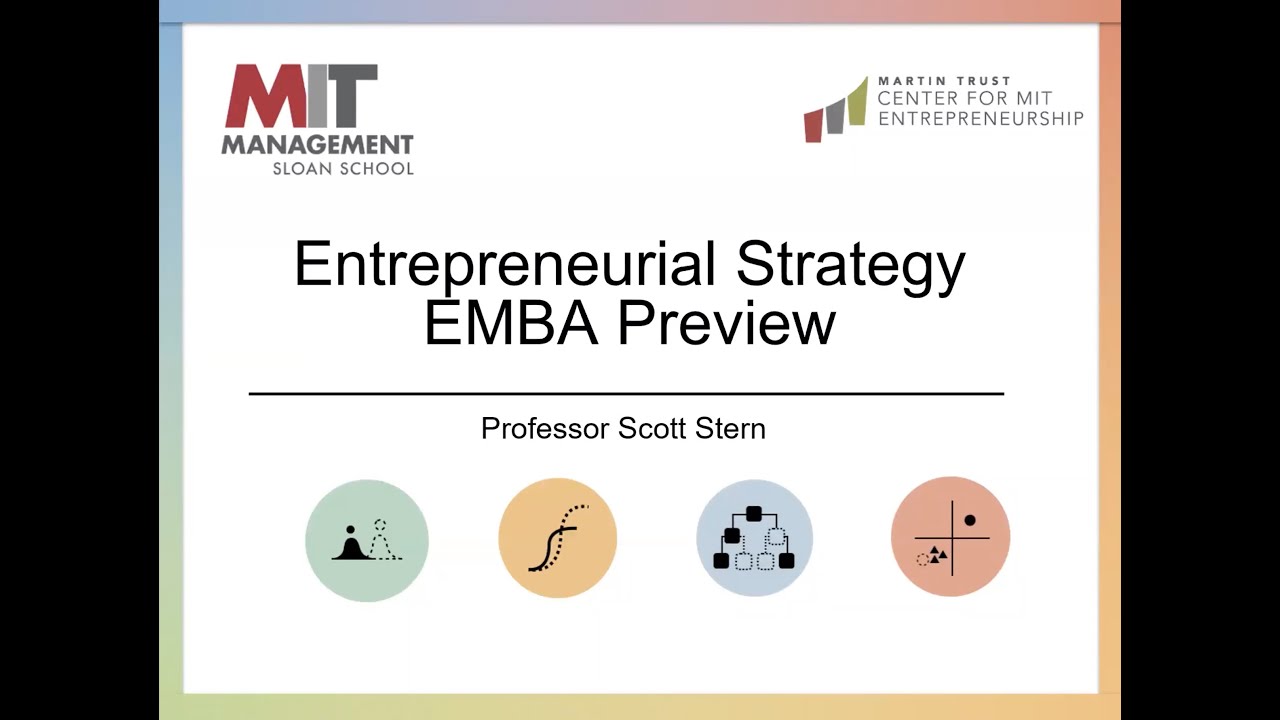   MIT EMBA Faculty Masterclass with Professor Scott Stern
