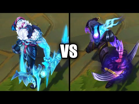 Snow Moon Varus vs Dark Star Varus Skins Comparison (League of Legends)