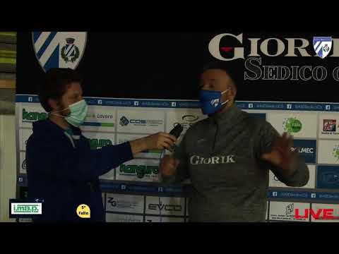 INTERVISTA POST PARTITA GIORIK SEDICO Vs CARRE 'CHIUPPANO 14-11-20 - MISTER GABRIELE DE FRANCESCH