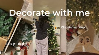 Christmas Decorating Vlog ✨ late-night cozy edition